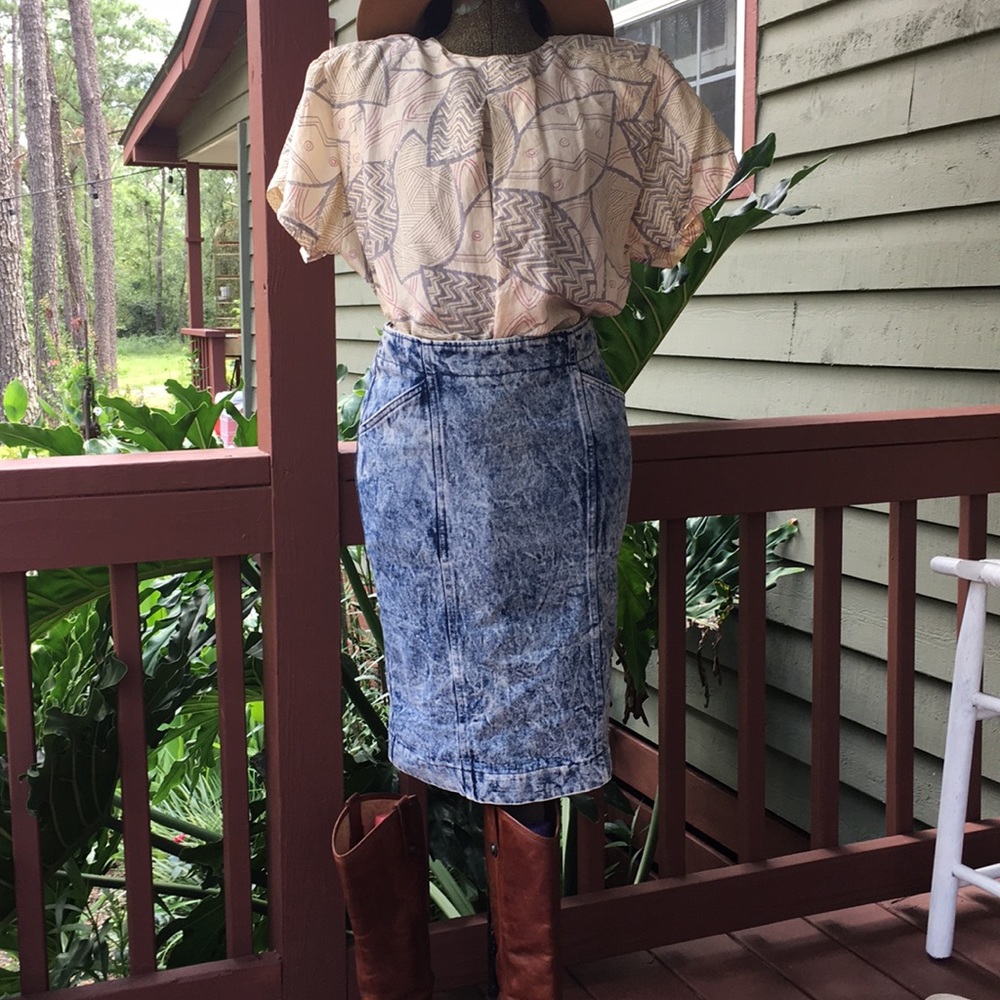 Vintage denim skirt